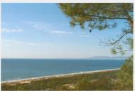 Vista da Mata dos Medos: Costa de Caparica.
