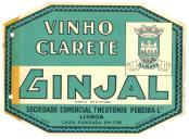Rótulo de vinho clarete Ginjal.