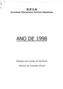 Relatório de Contas, 1998.