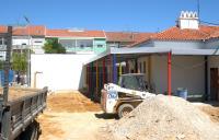 Obras de construção do Jardim de Infância da Escola Básica do Primeiro Ciclo n.º 1 do Feijó.  
