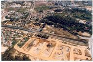 Fotografia aérea do concelho de Almada.