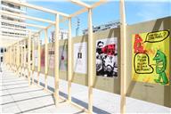 Cartazes da Exposição que assinala os 45 anos do 25 de abril.