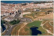Fotografia aérea do concelho de Almada.