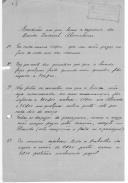 Condições da tomada da regência da Banda da Sociedade, por Augusto Carlos Franco.