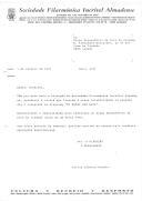 Registo de faxes e correspondência expedida.