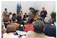 Cerimónia de inauguração da exposição "Fernando Lopes-Graça: Marchas, Danças e Canções", na Oficina da Cultura.