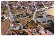 Vista aérea do Reservatório e Central Elevatória de água do Cassapo, Charneca de Caparica.