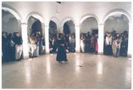Espetáculo de dança durante a abertura do 21.º Festival de Música dos Capuchos. 