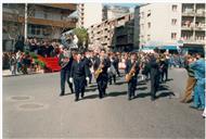 Desfile da Banda dos Bombeiros Voluntários de Cacilhas.
