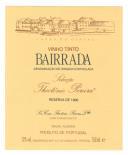 Rótulo de vinho tinto Bairrada, reserva de 1995, Selecção Theotónio Pereira.