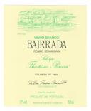 Rótulo de vinho branco Bairrada, colheita de 1990, Selecção Theotónio Pereira.