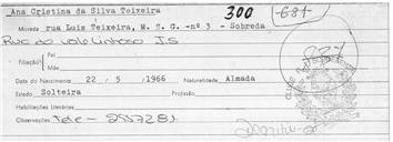 Fichas de Sócios, 1983