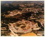 Vista aérea das obras de construção e urbanização da Quinta do Texugo, Charneca de Caparica.