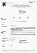 Correspondência recebida.