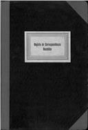 Livro de registo de correspondência recebida.