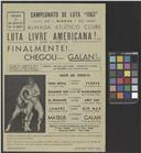 Luta livre americana no ringue do Almada Atlético Clube.