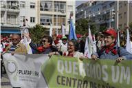 Desfile da Plataforma de Construção do Centro de saúde no Feijó.