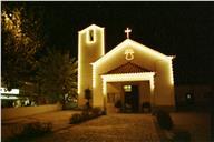 Iluminações de Natal na Igreja Paroquial da Imaculada Conceição, Charneca de Caparica.