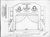 Antevisão da boca de cena, do teatro Garrett.