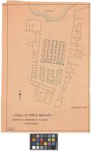 Planta de arranjo ajardinado e 10 casas para pobres, na praça do bairro do Porto Brandão.