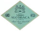 Rótulo de vinho Alcobaça clarete.