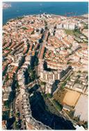 Fotografia aérea do concelho de Almada.