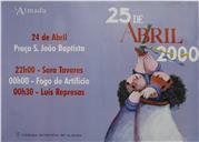 Cartaz de comemoração do 25 de abril de 2000.