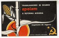 Trabalhadores dos Seguros apoiam a Reforma Agrária.