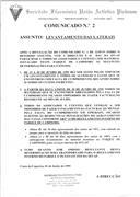 Correspondência recebida.