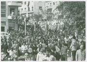 Manifestação de apoio ao 25 de Abril. 