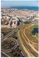 Fotografia aérea do concelho de Almada.