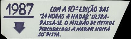 Pasta 10, das "24 Horas a Nadar".