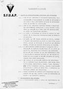 Normas de funcionamento e organização da Direção da S.F.U.A.P..