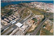 Fotografia aérea do concelho de Almada.