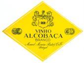 Rótulo de vinho Alcobaça branco.
