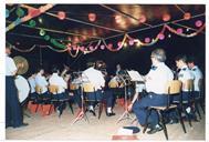 Concerto de banda filarmónica em arraial popular de São João, Almada.