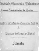 Relatório de Contas da Comissão Administrativa do Teatro, 1934.