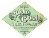 Rótulo de vinho clarete da Quinta do Pombal.