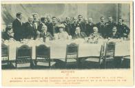 A divina Julia Bartet e os convidados do almoço que o visconde de S. Luís Braga ofereceu à ilustre atriz francesa na jardim de Inverno em 19 de novembro de 1902.