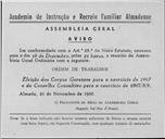 Convocatória da Assembleia Geral.