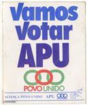 Vamos votar APU.
