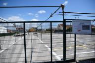 Portão de entrada do Mercado de Levante das Quintinhas, Charneca de Caparica.