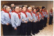 Grupo de cante alentejano na inauguração da exposição "Fernando Lopes-Graça: Marchas, Danças e Canções" na Oficina da Cultura.