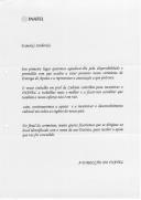 Correspondência recebida.