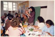 Convívio dos grupos participantes na Festa de Teatro.