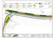 Planta dos arranjos exteriores e paisagísticos do troço 6 Corroios - Talaminho lotes 14/15 do Metro de Superfície de Almada.