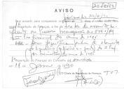 Correspondência e documentos das finanças.