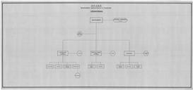 Organogramas de vários departamentos da S.F.U.A.P..