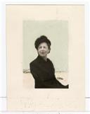 Retrato de Virgínia Carlota Hermann Von Boetischer em idosa no Baleal.