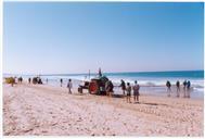 Pescadores, praia na Costa da Caparica.